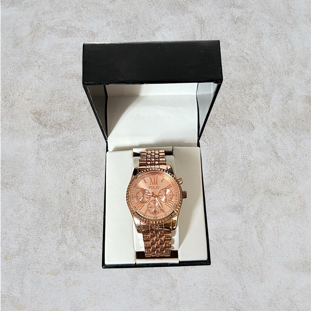 Folio Rose Gold Watch